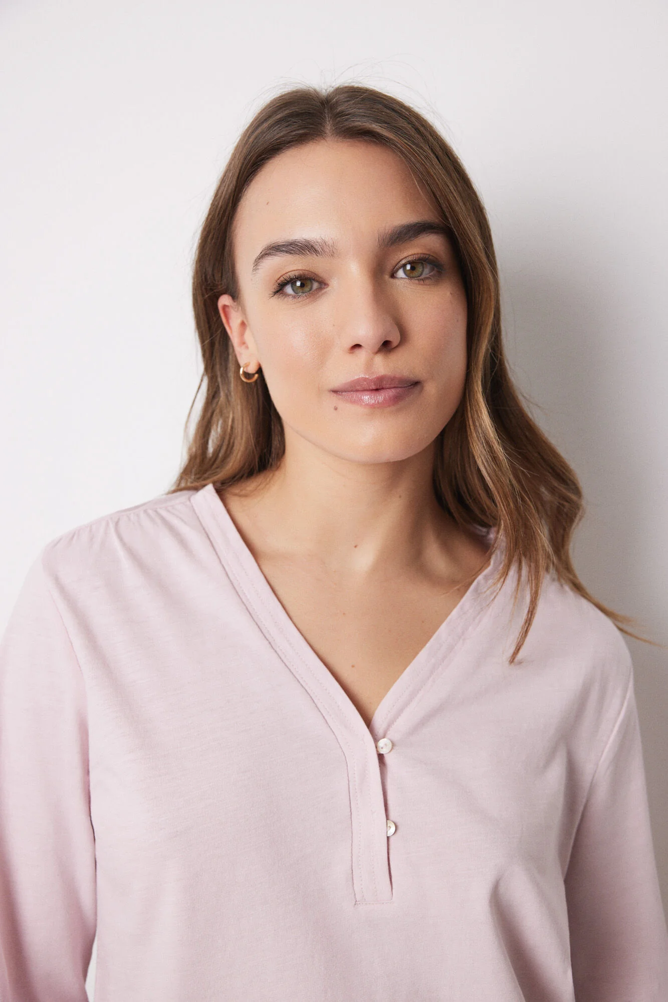 Pink 100% cotton long-sleeved top - Image 3