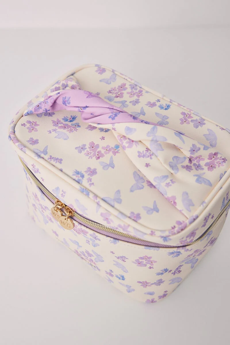 Medium floral print chest toiletry bag - Image 4