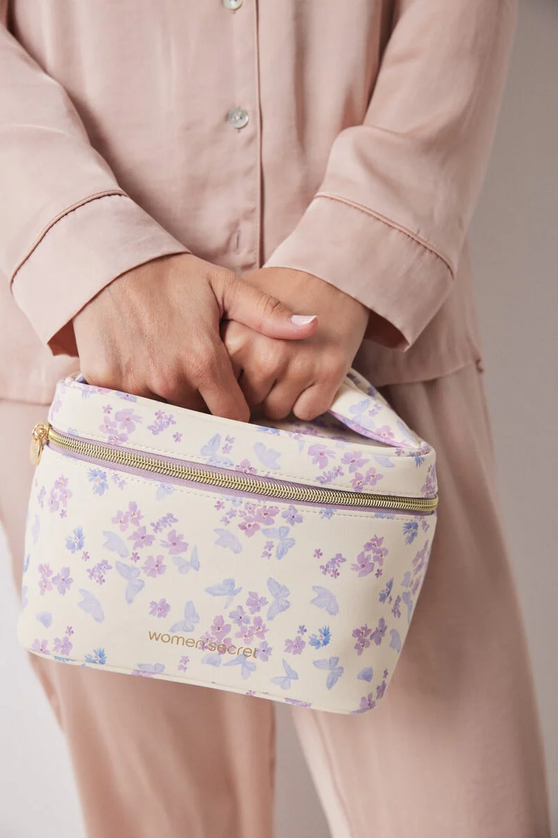 Medium floral print chest toiletry bag - Image 5