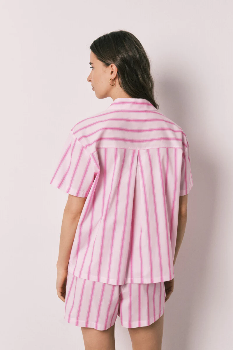 Pink striped cotton classic pyjamas SmileyWorld® - Image 5