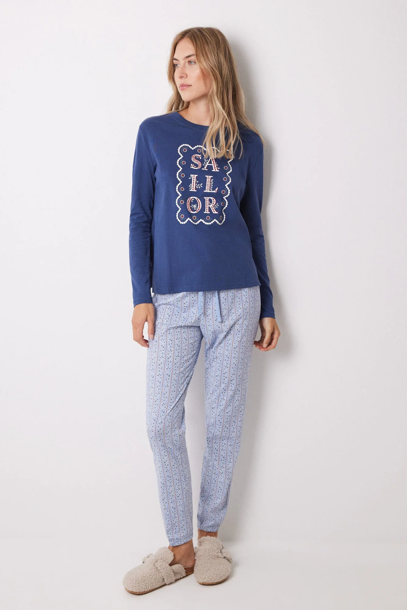Sailor blue long sleeve t-shirt - Image 3