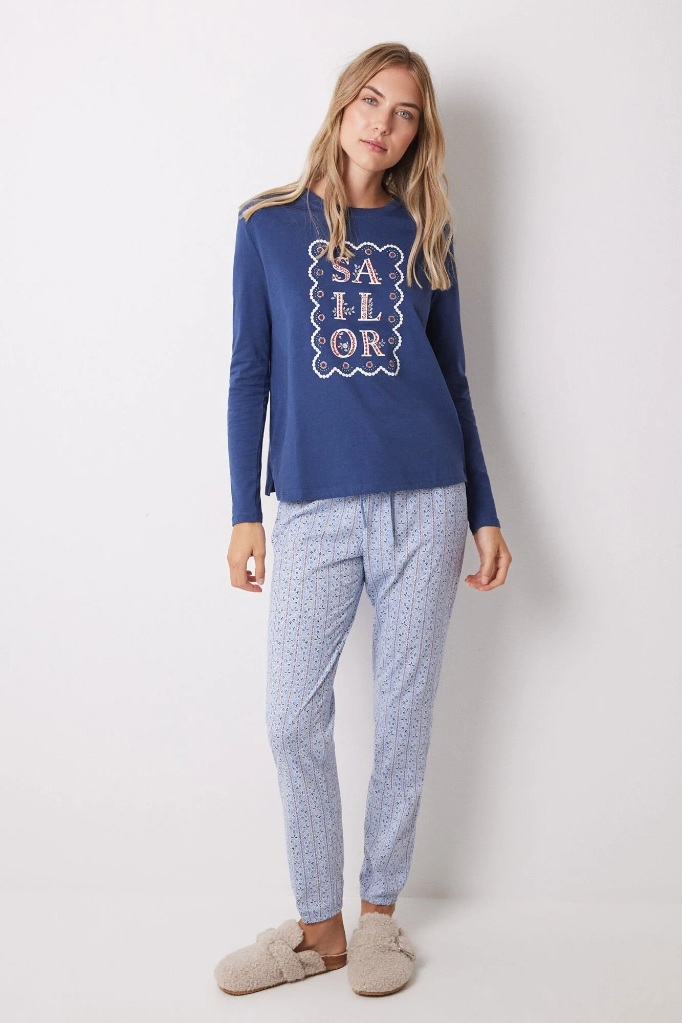 Sailor blue long sleeve t-shirt - Image 5