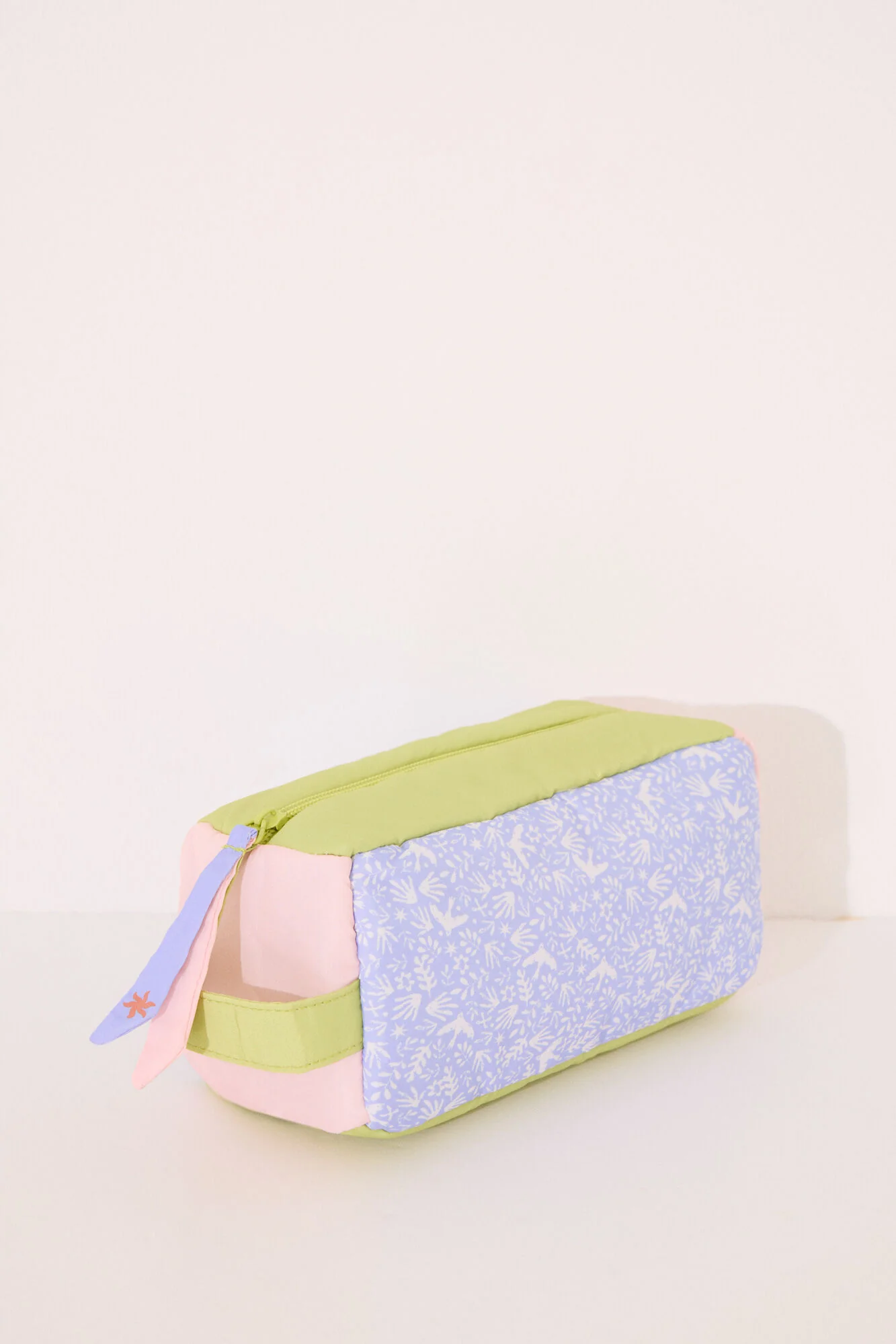 Small vanity case bag with multicoloured leaves - Image 4