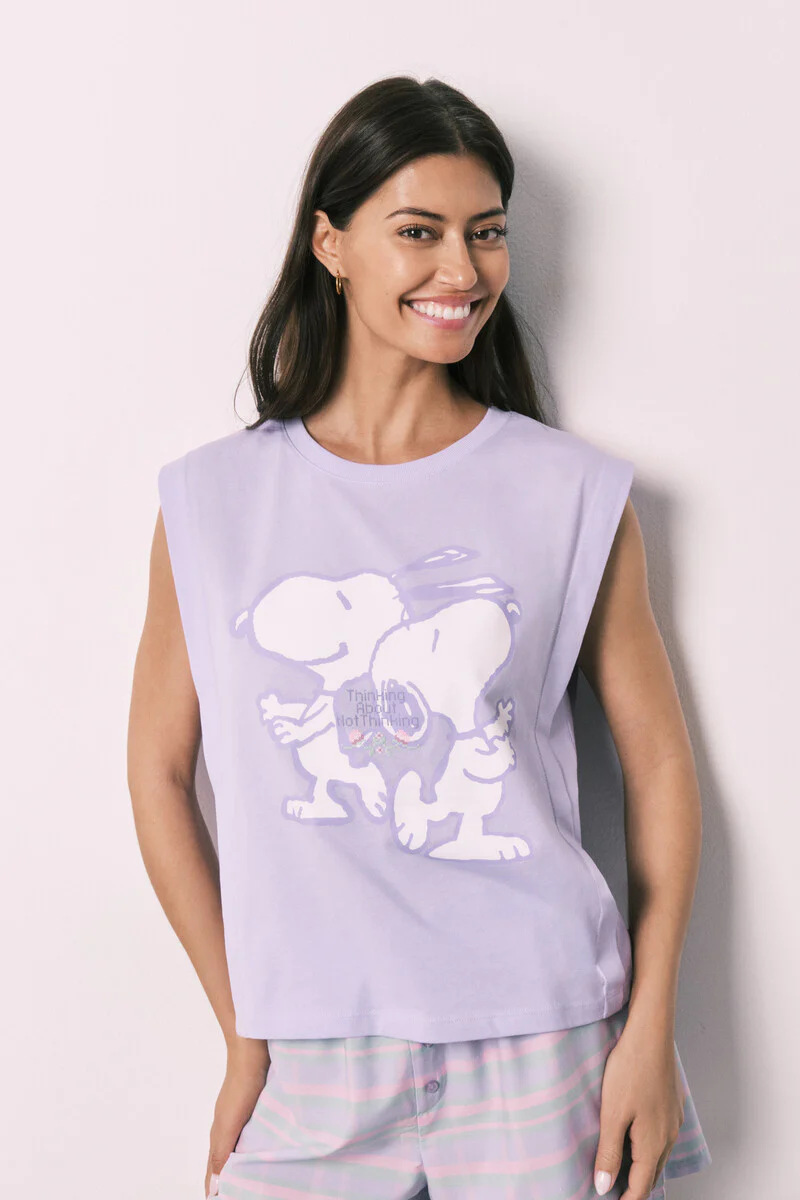 Snoopy cotton short pyjamas - Image 3