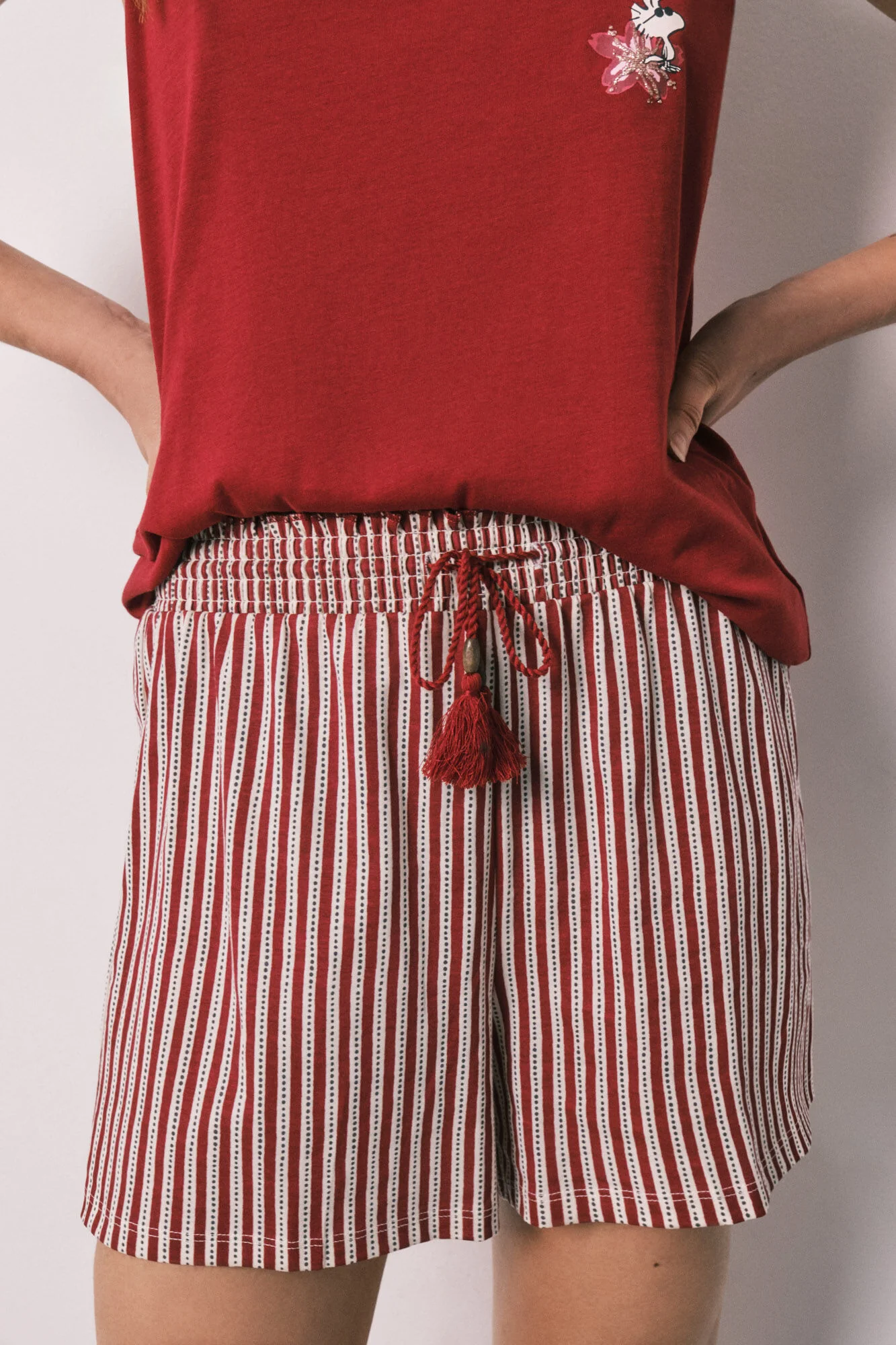 Snoopy cotton short pyjamas with straps - Image 2