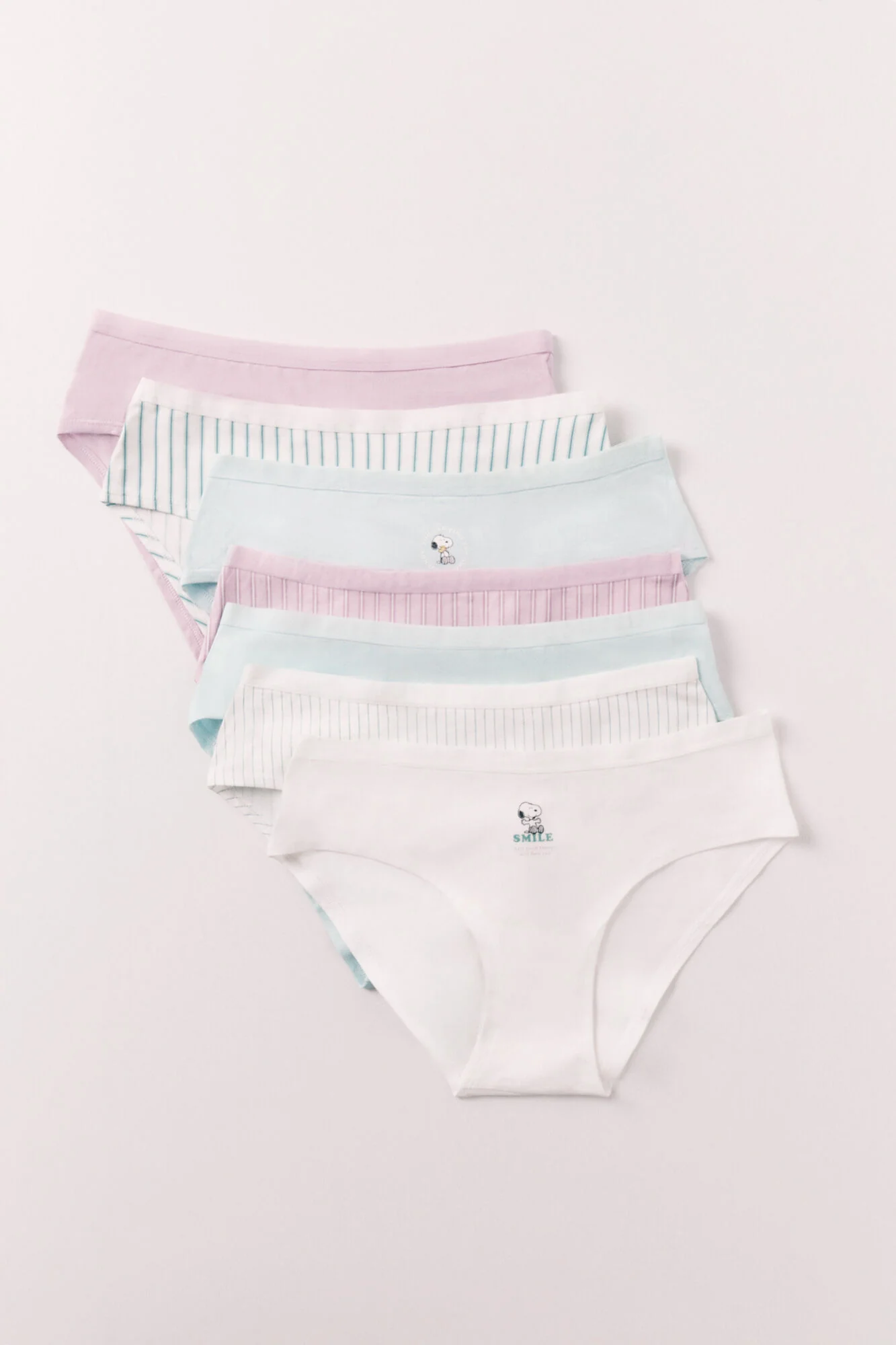 Snoopy print cotton 7-pack wide panties - Image 2