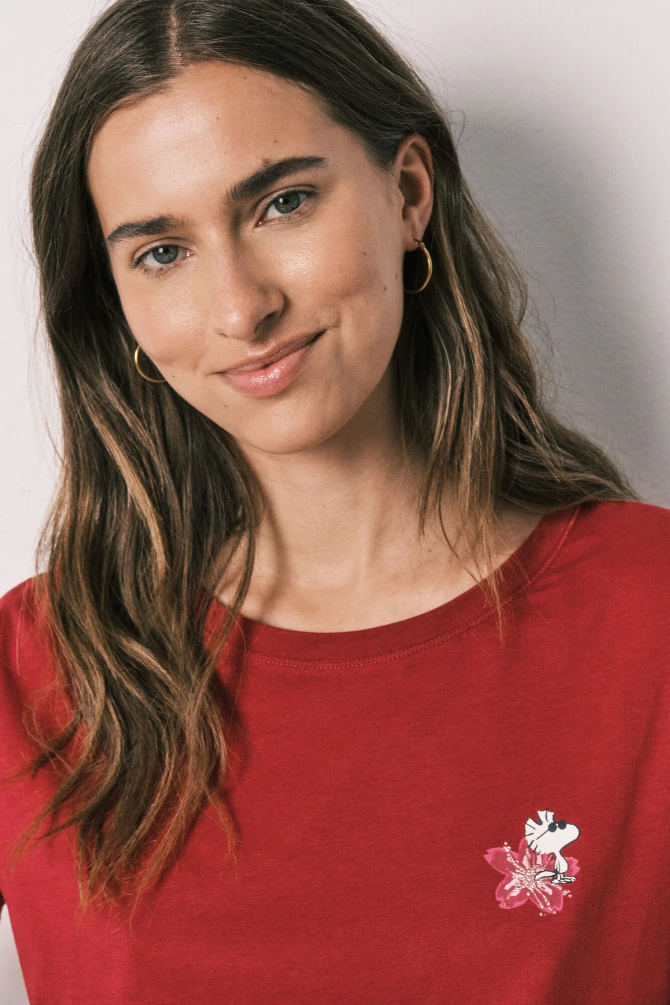 Striped cotton capri pyjamas Snoopy - Image 3