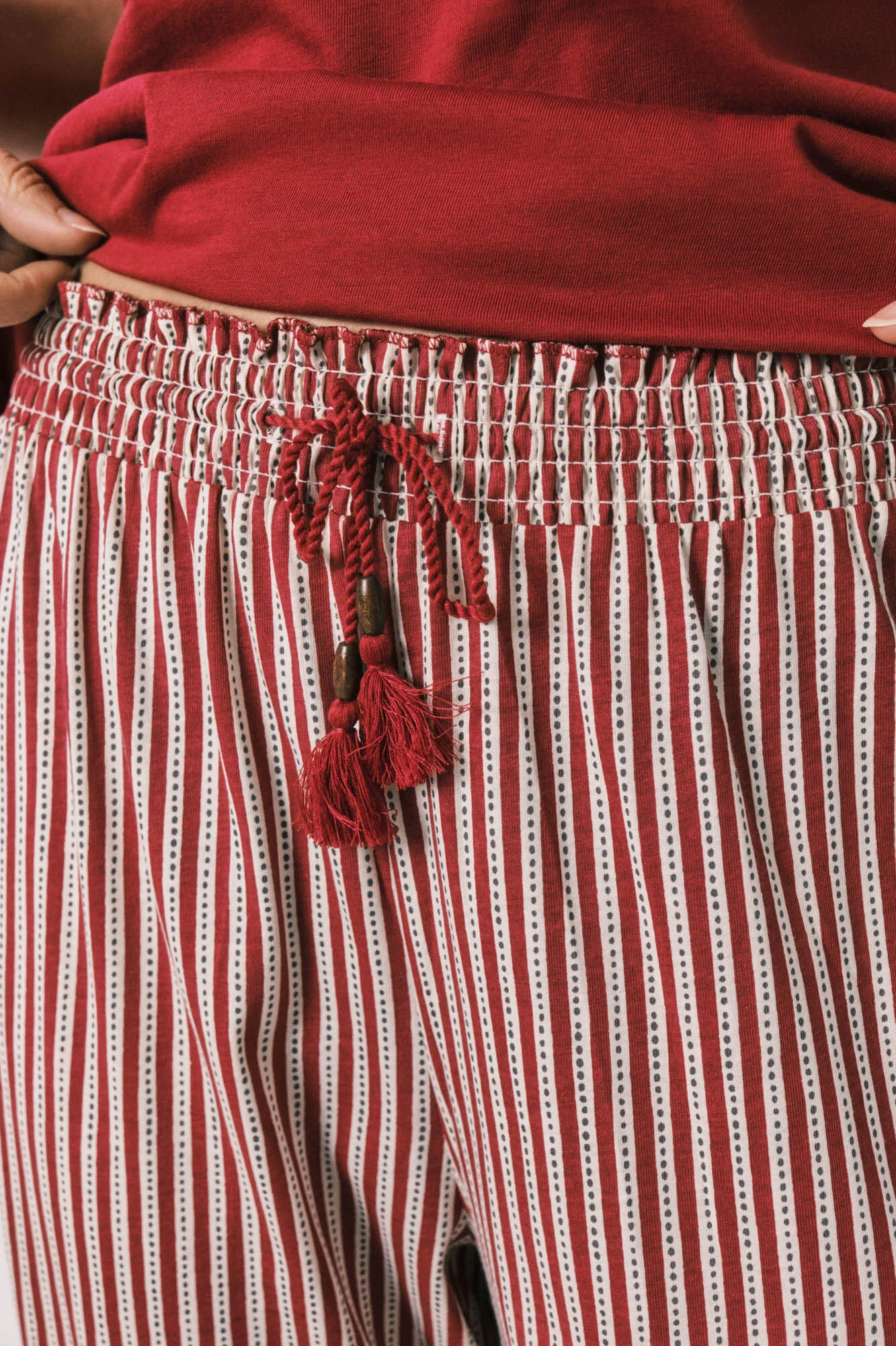 Striped cotton capri pyjamas Snoopy - Image 4