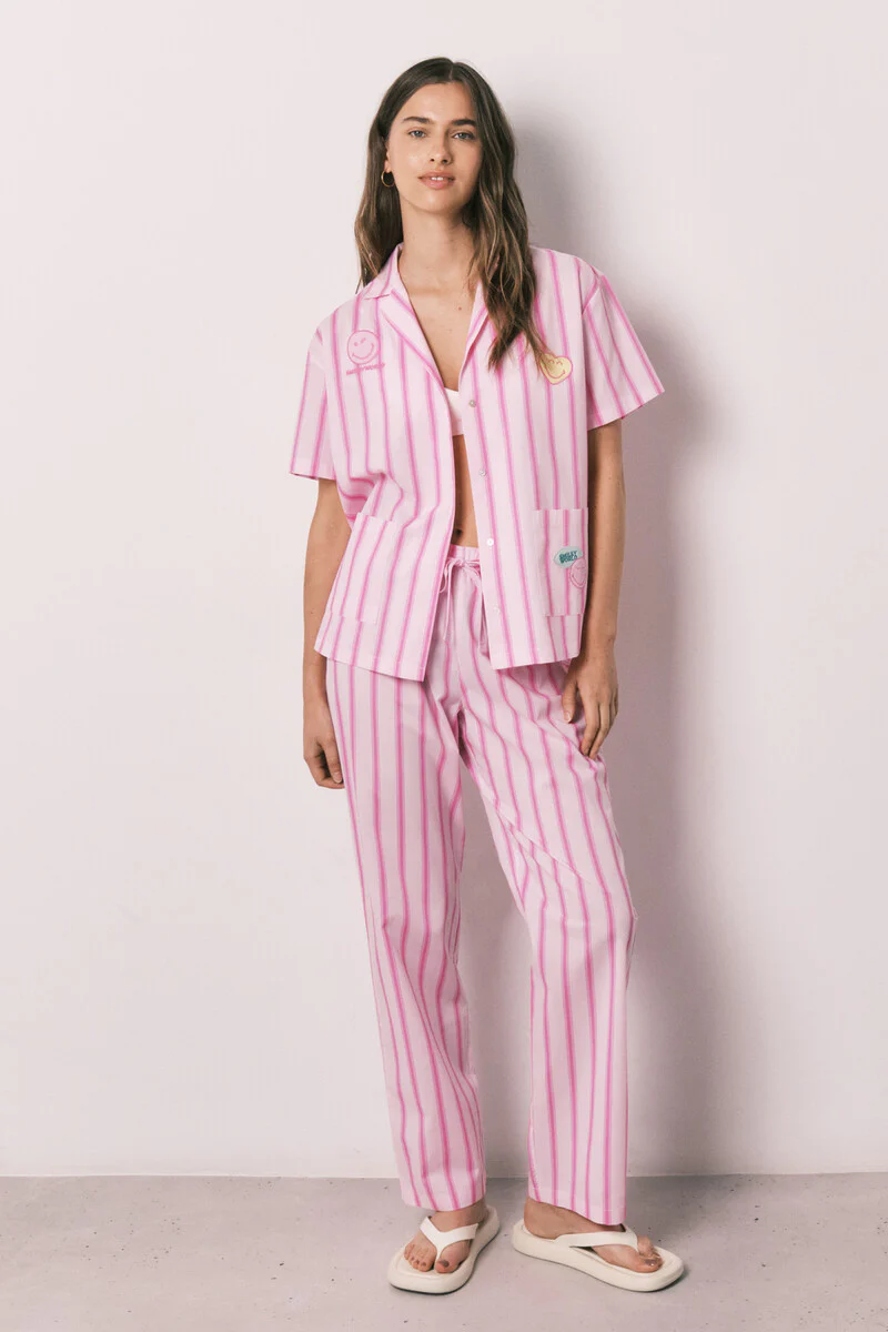 Striped cotton classic pyjamas SmileyWorld® - Image 3