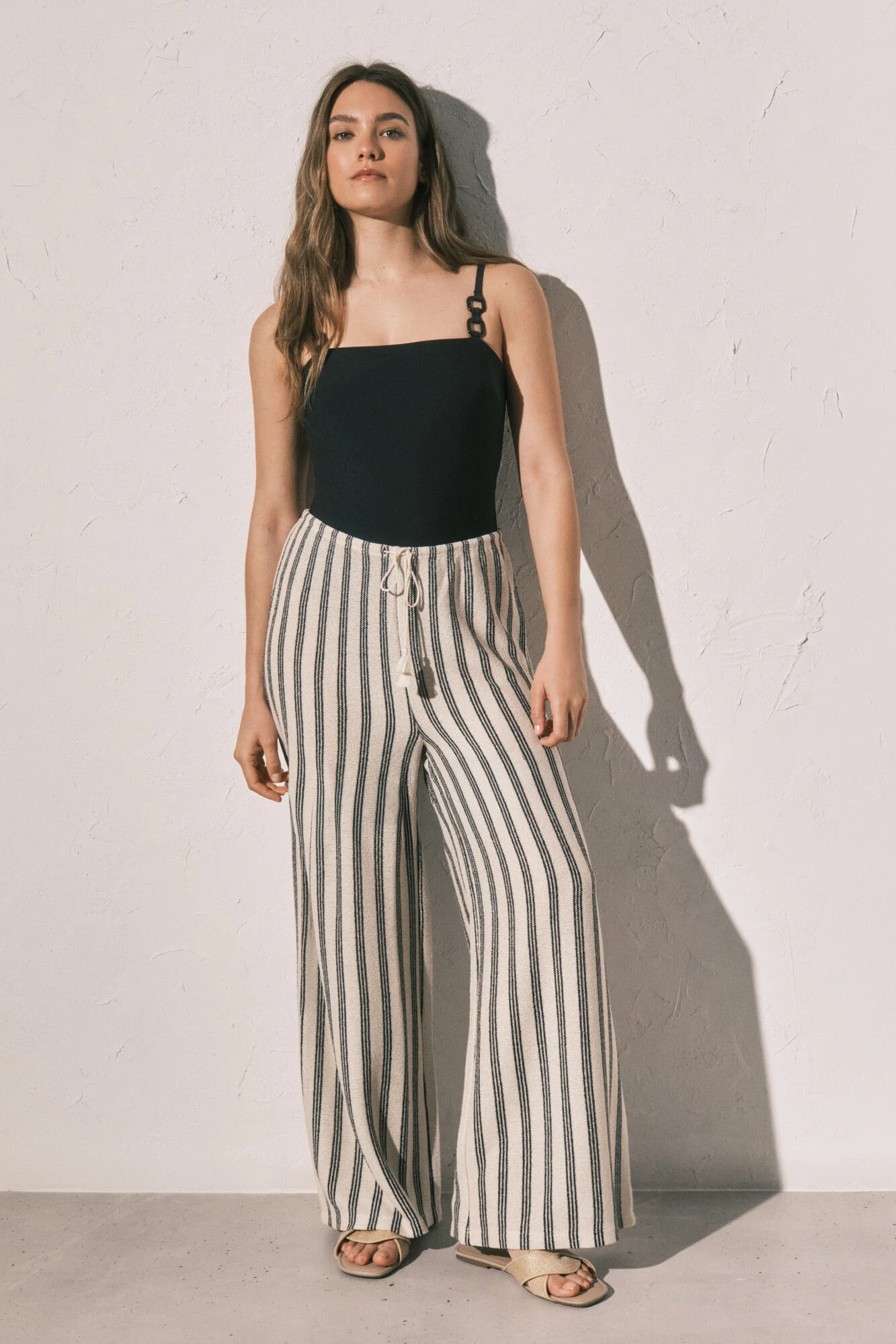 Striped long trousers - Image 3