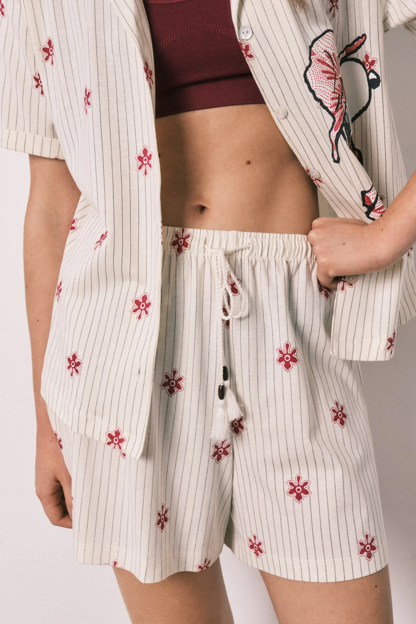 Striped short pyjamas Snoopy - Image 2