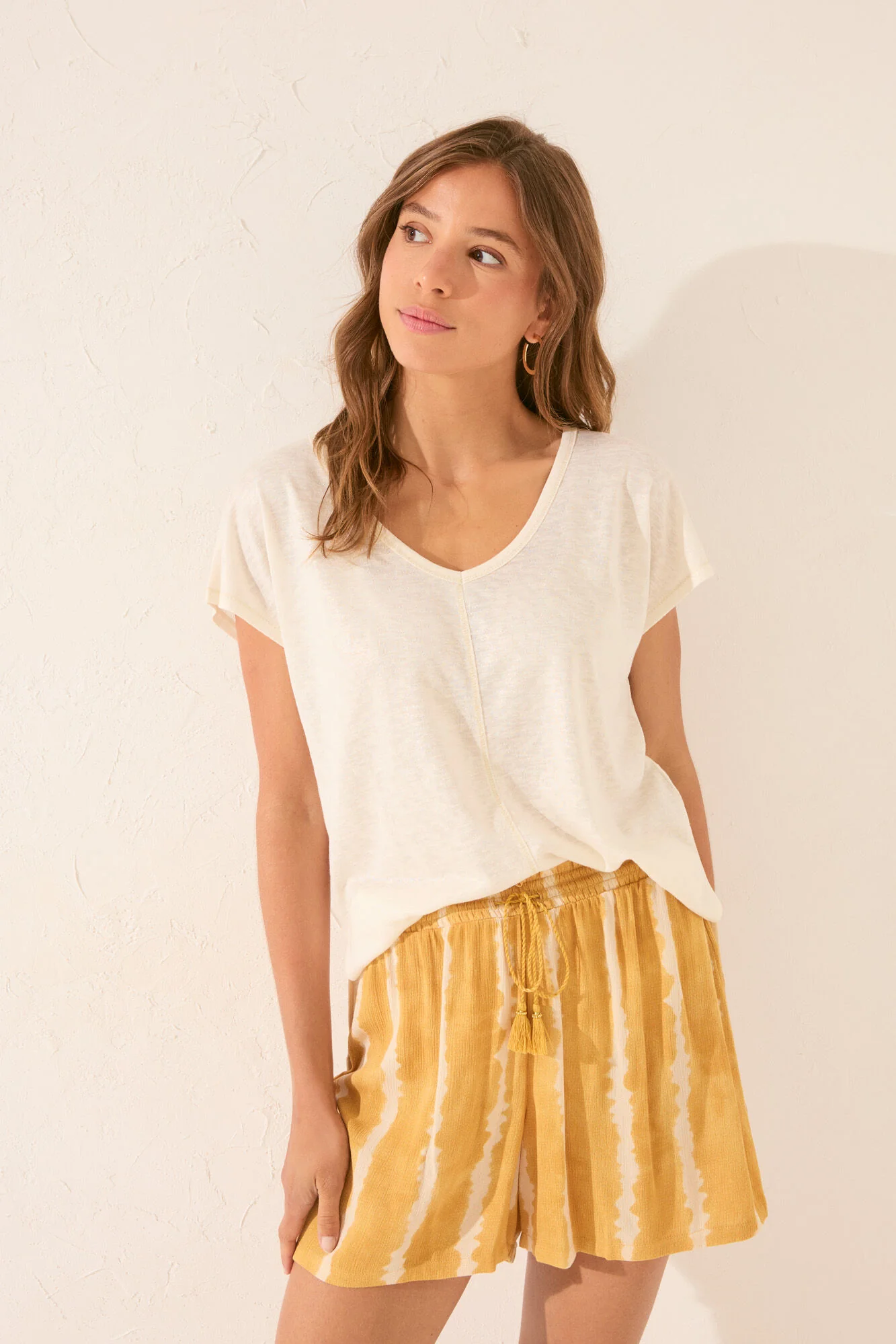 Tie-dye print trouser