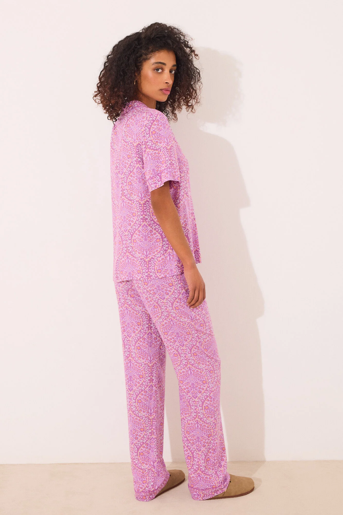 Viscose boho print classic pyjamas - Image 3