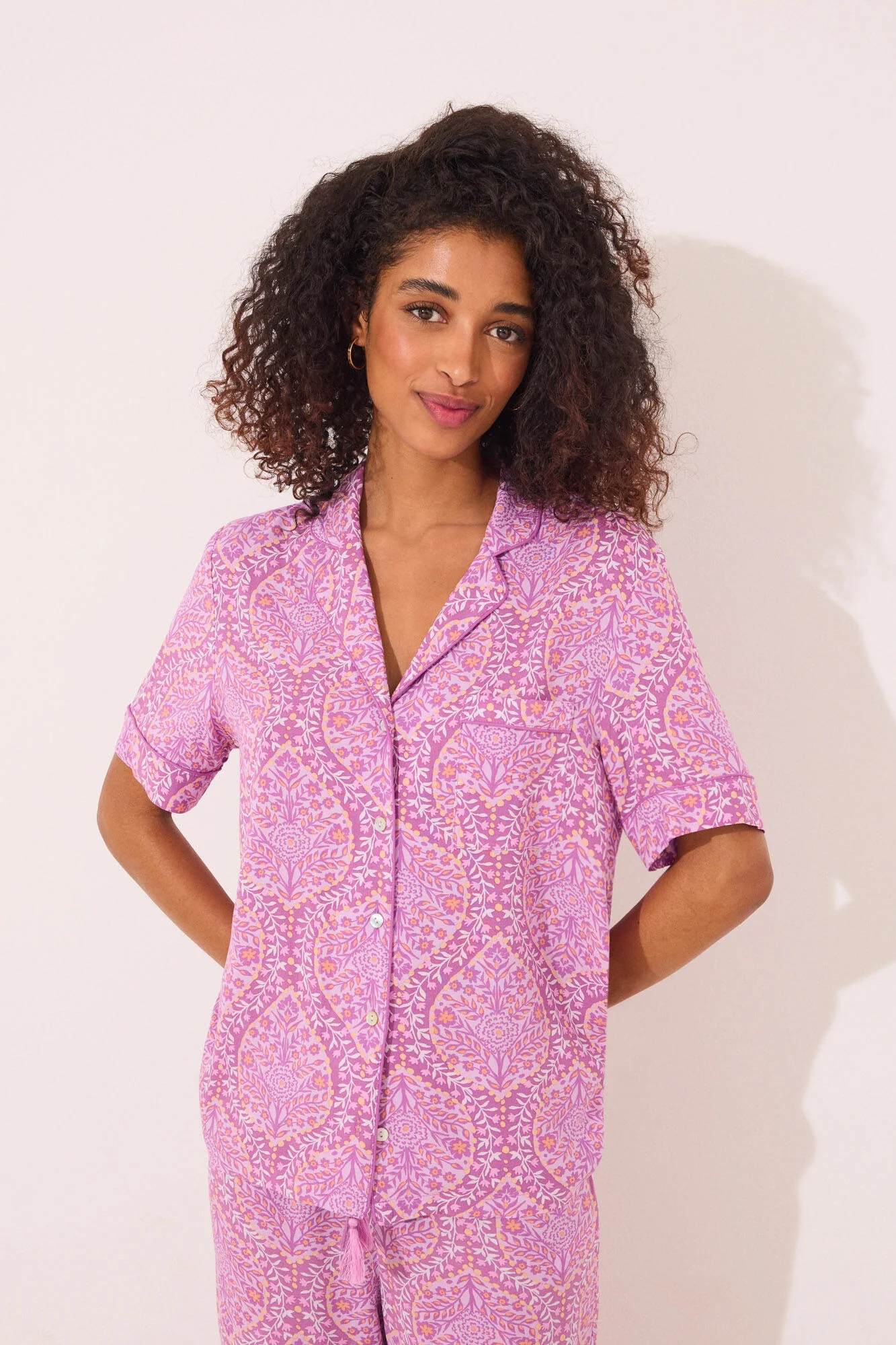 Viscose boho print classic pyjamas - Image 4