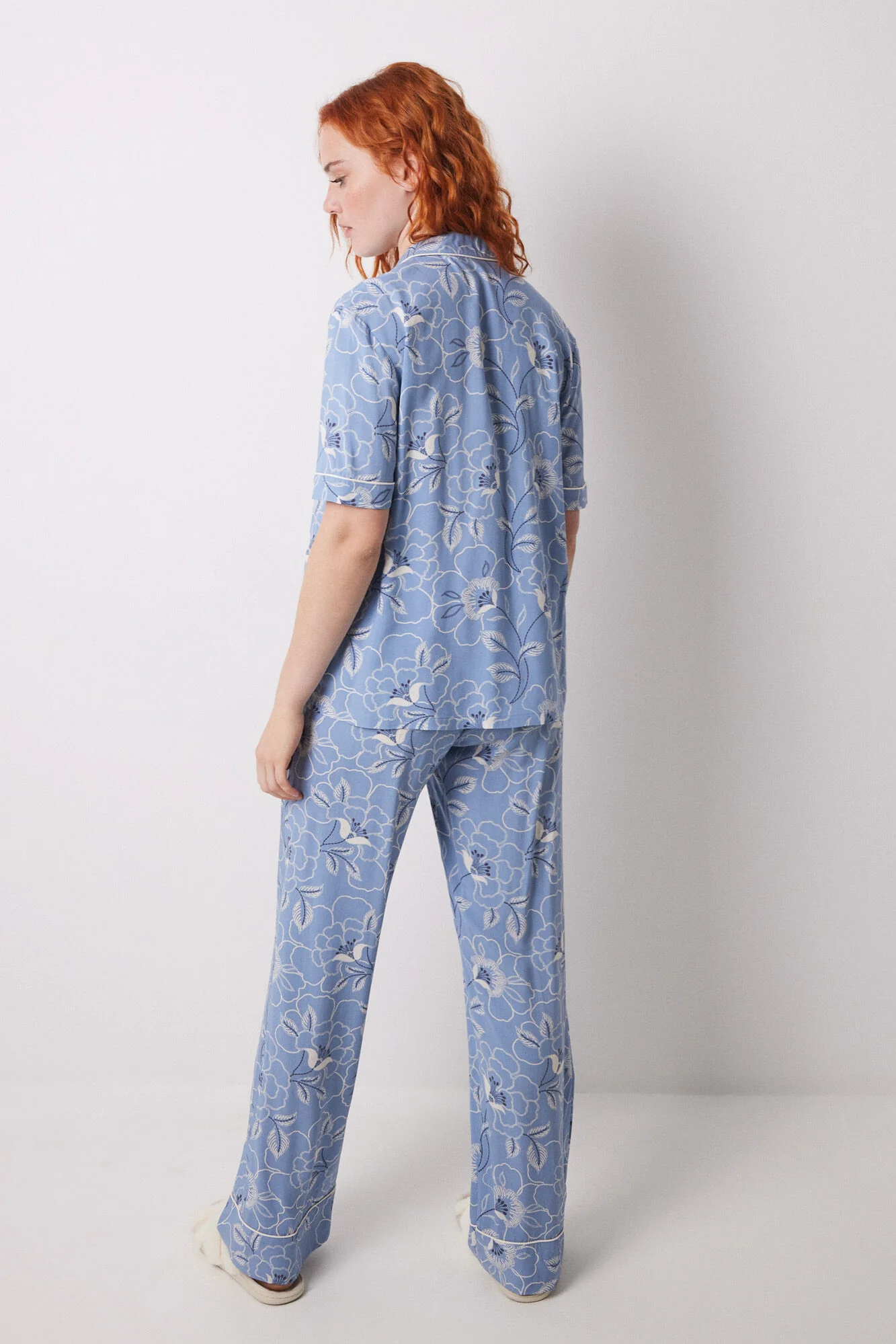 Viscose flower classic pyjamas - Image 2