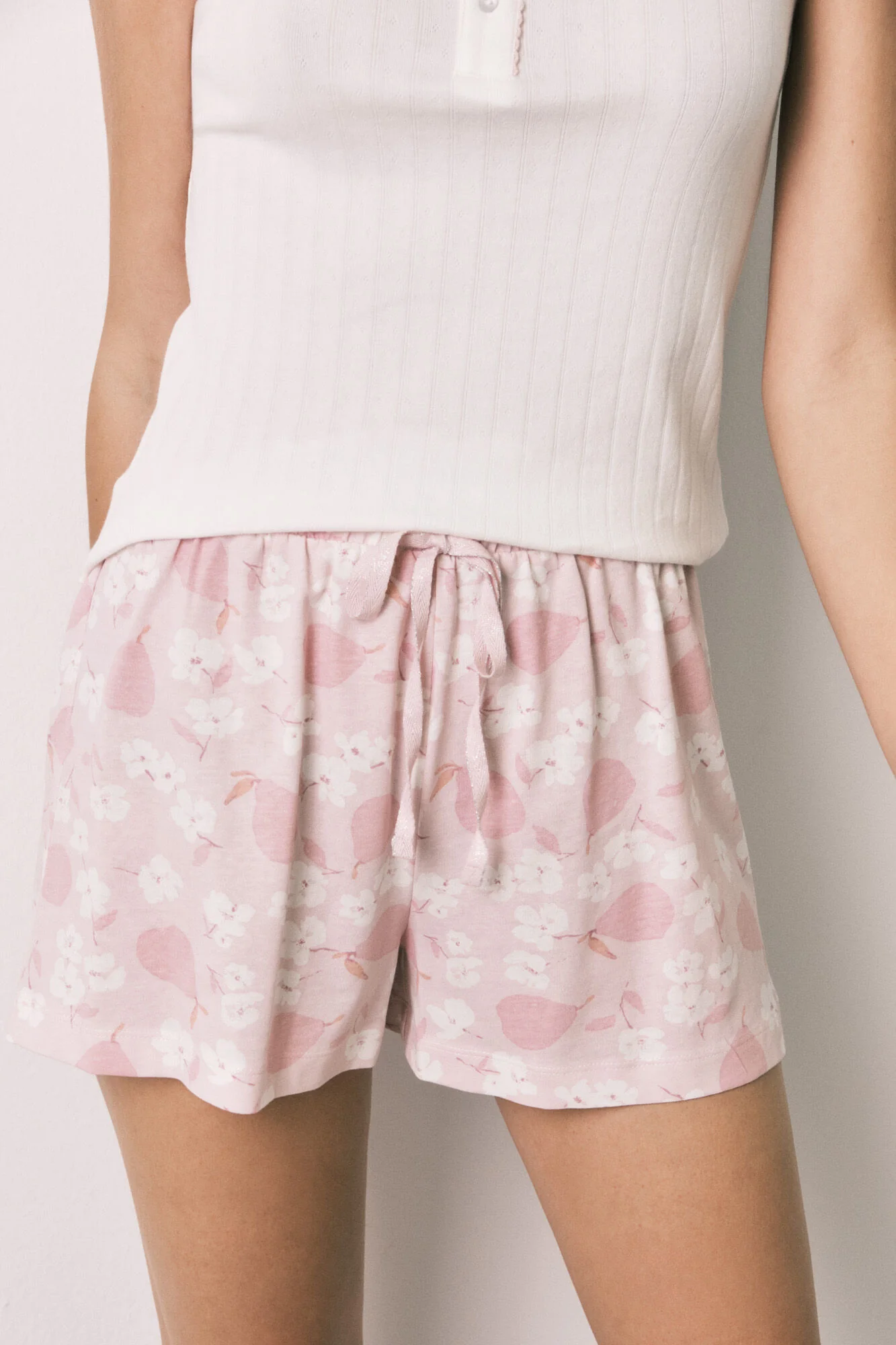 White cotton short pyjamas - Image 3