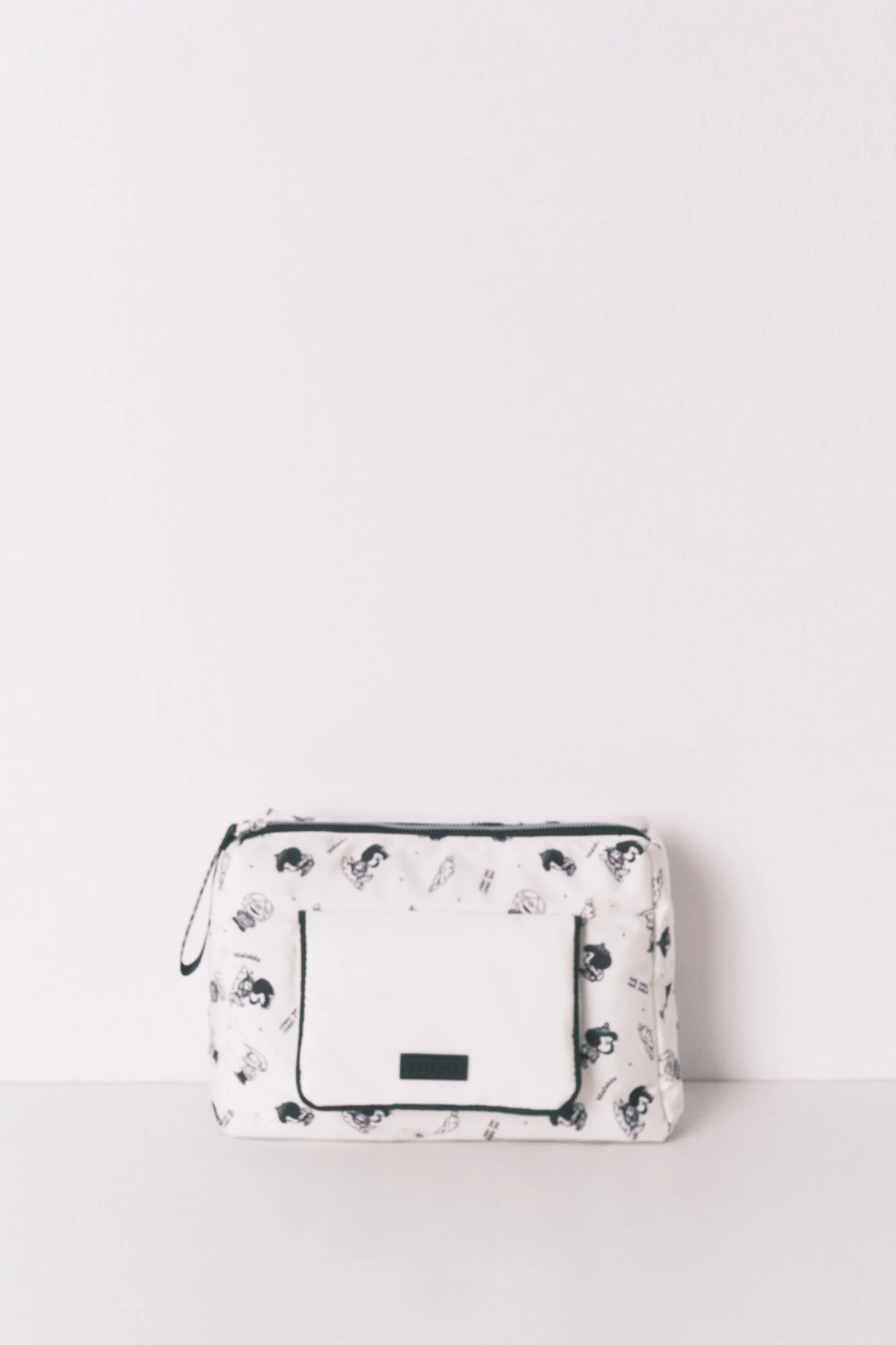 White nylon large vanity case MAFALDA