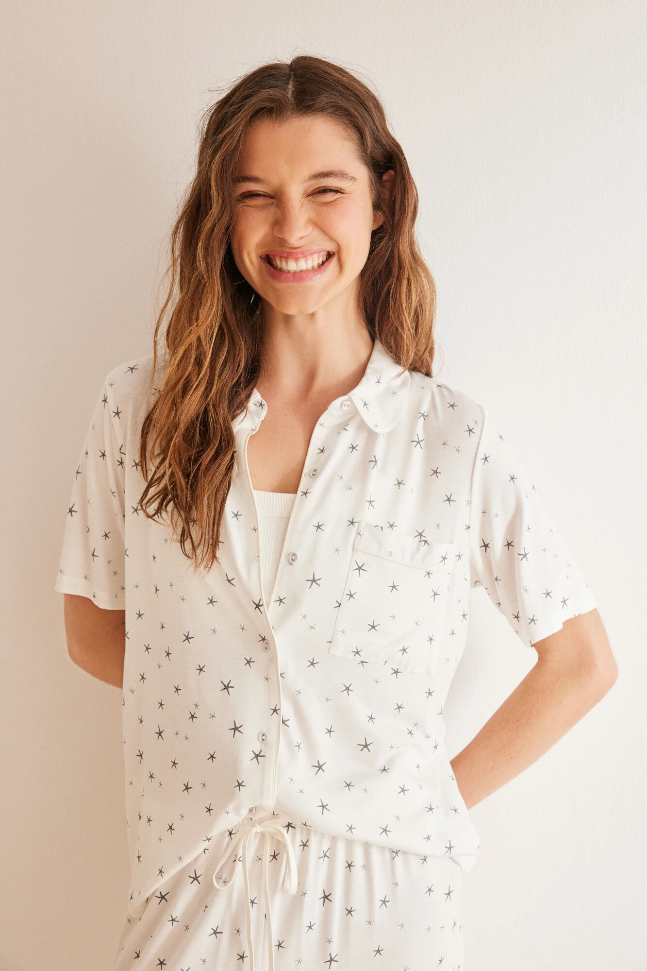 Ivory Capri classic pyjamas
