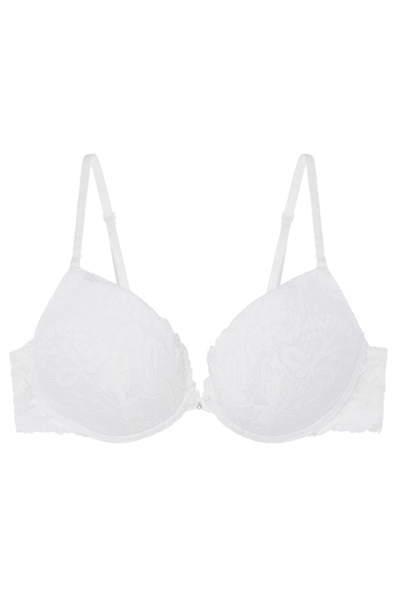 BEAUTIFUL Classic white lace padded bra - Image 4